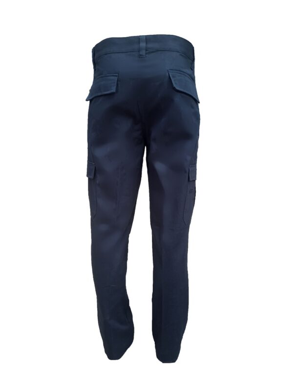 pantalon cargo de algodon, espalda