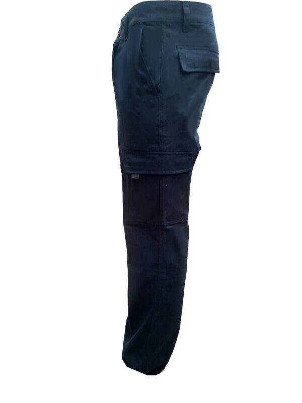 pantalon cargo de algodón, vista lateral